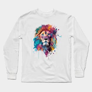 Colorful Lion #1 Long Sleeve T-Shirt